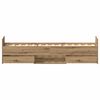 vidaXL Bed Frame Artisan Oak 193 x 78 x 50 cm Engineered Wood
