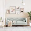 vidaXL Chesterfield Sofa Other Light grey 174 x 74.5 x 70.5 cm Velvet