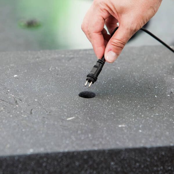 HEISSNER Terrace Fountain Cuboid 39x39x68 cm Black