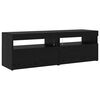vidaXL TV Cabinet Set 3 pcs Black Oak 240 x 35 x 40 cm Engineered Wood