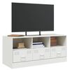 vidaXL TV Cabinet White 99x39x44 cm Steel