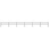 vidaXL Garden Fence with Hoop Top Steel 1005x60 cm Black