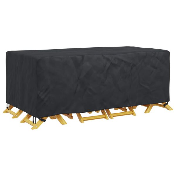vidaXL Furniture Cover Plain Black 200 x 110 x 70 cm 420D