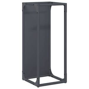vidaXL Firewood Rack Anthracite 25x25x60 cm Cold-rolled steel