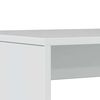 vidaXL 3 Piece Dining Table and Bench set High Gloss White Engineered Wood