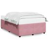 vidaXL Bed Frame without Mattress Pink 120x200 cm Velvet