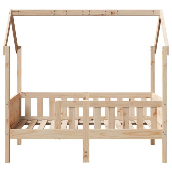 vidaXL Kids' House Bed Frame 70x140 cm Solid Wood Pine