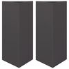 vidaXL Garden Planters 2 pcs Black Triangular 40x34.5x70 cm Steel