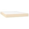vidaXL Pocket Spring Bed Mattress Medium Cream 140x190x20 cm Fabric