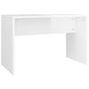 vidaXL Dressing Table Set High Gloss White 86.5x35x136 cm