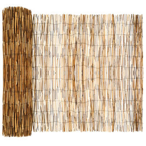 vidaXL Garden Fence Carbonized 500 x 100 cm Reed