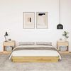 vidaXL Bed Frame without Mattress 140x200 cm Solid Wood Oak