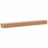 vidaXL Garden Raised Bed Light Brown 600 x 80 x 45 cm Galvanised Steel