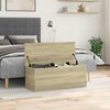vidaXL Storage Box Sonoma Oak 90x35x35 cm Engineered Wood