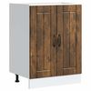 vidaXL Sink Base Cabinet "Lucca" Smoked Oak Engineered Wood