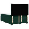 vidaXL Box Spring Bed with Mattress Dark Green 140x190 cm Velvet