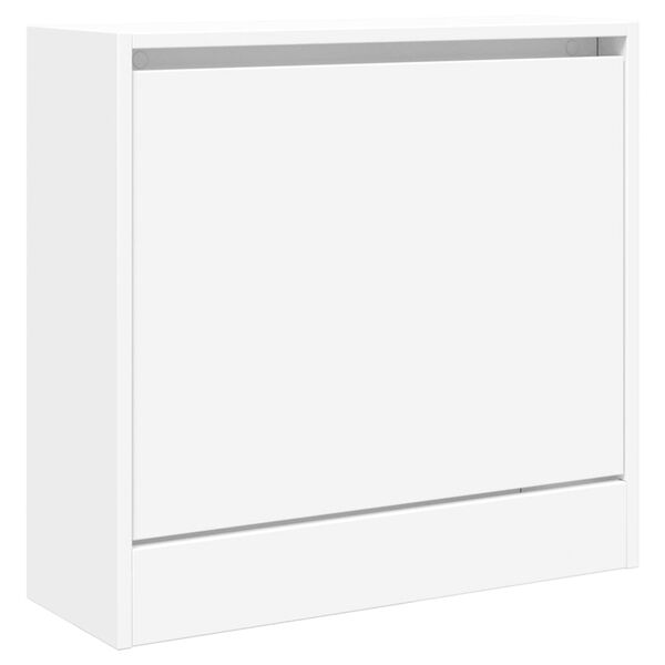 vidaXL Shoe Cabinet White 60x21x57 cm Engineered Wood