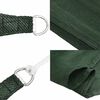 vidaXL Sunshade Sail 160 g/m² Dark Green 4x4 m HDPE