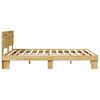 vidaXL Bed Frame with Headboard without Mattress 160x200 cm Solid Wood Oak