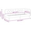 vidaXL Corner Bed Frame with Headboard Light Grey 80 x 200 cm Velvet
