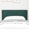 vidaXL LED Headboard with Headboard Dark Green 80 cm Faux Leather