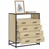 vidaXL Drawer Cabinet Sonoma Oak 70x41x83.5 cm Engineered Wood