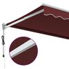 vidaXL Automatic Retractable Awning Burgundy 400x300 cm
