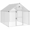 vidaXL Bird Cage Silver 181.5 x 221 x 173.5 cm Welded Wire Mesh