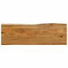 vidaXL Table Top 140x40x3.8 cm Live Edge Solid Wood Mango