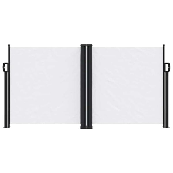 vidaXL Retractable Side Awning White 120x600 cm