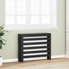 vidaXL Radiator Cover Black Oak 104 x 20 x 82 cm Engineered Wood