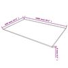 vidaXL Table Top Tempered Glass Rectangular 1000x620 mm