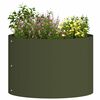 vidaXL Garden Planter Olive Green 30 x 30 x 20 cm Cold-rolled Steel