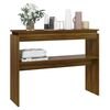 vidaXL Console Table Brown Oak 102x30x80 cm Engineered Wood