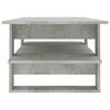 vidaXL Coffee Table Concrete Grey 110x55x42 cm Engineered Wood