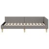 vidaXL Corner Bed Frame with Headboard Taupe 80 x 200 cm Fabric