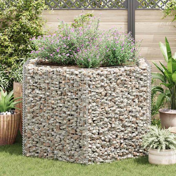 vidaXL Hexagonal Gabion Raised Bed 160x140x100 cm