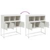 vidaXL Sideboard White 100.5x39x107 cm Steel