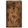 vidaXL Bathroom Cabinet Wall-mounted Smoked Oak 39 x 23.5 x 65 cm