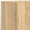 vidaXL 6 Piece TV Wall Units with LED Sonoma Oak Engineered Wood