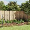 vidaXL Wire Mesh Fence with Spike Anchors Anthracite 1.1x25 m