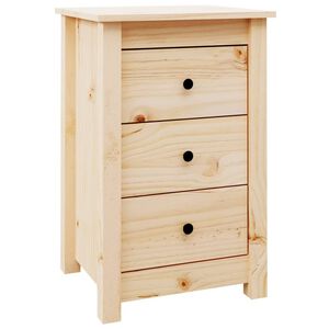 vidaXL Bedside Cabinet 40x35x61.5 cm Solid Wood Pine