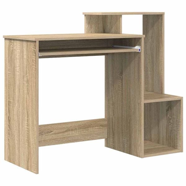 vidaXL Desk with Drawer Sonoma Oak 106 x 41 x 88.5 cm Engineered Wood