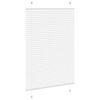 vidaXL Pleated Blind White 85x100 cm Fabric Width 84.4 cm Polyester