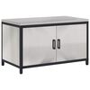 vidaXL Kitchen Storage Cabinet HATTEM Silver 90 x 50 x 53 cm Steel