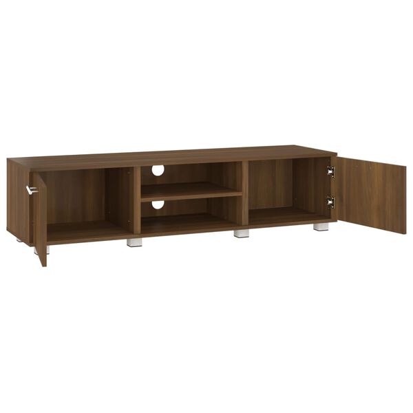vidaXL TV Cabinet Brown Oak 140x40x35 cm Engineered Wood