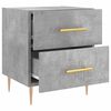 vidaXL Bedside Cabinets 2 pcs Concrete Grey 40x35x47.5 cm Engineered Wood