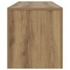 vidaXL TV Cabinet with LED Lights Artisan Oak 140x36.5x40 cm Engineered Wood