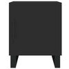 vidaXL Bedside Cabinets 2 pcs Black 40x40x50 cm Engineered Wood