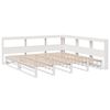 vidaXL Bookcase Bed without Mattress White 180x200cm Solid Wood Pine